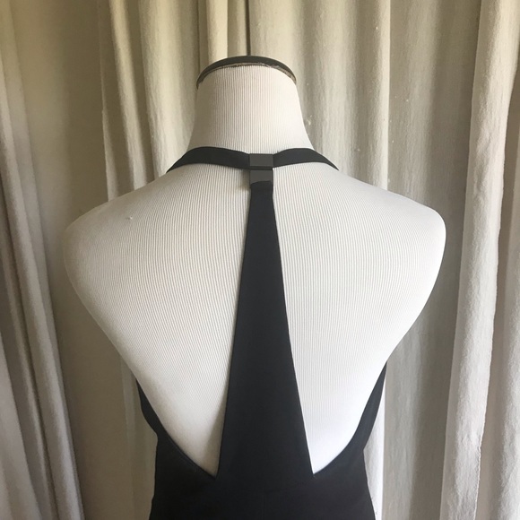 Elie Tahari Racerback Maxi Dress Black Formal - Picture 4 of 13